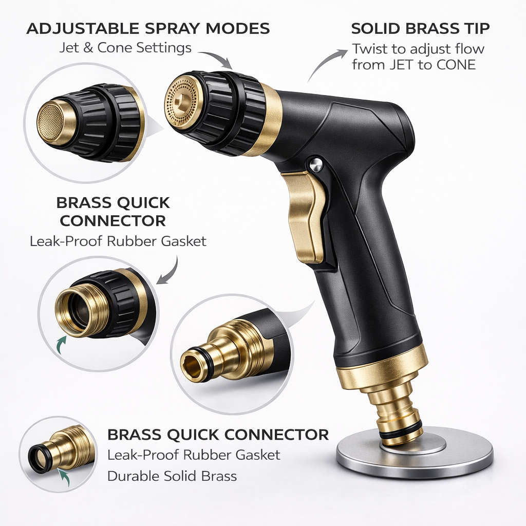 High-Pressure Water Hose Nozzle